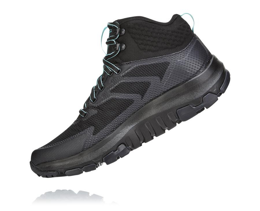 Hoka One One Hiking Boots Womens Black - Toa GORE-TEX - 37605RPXL